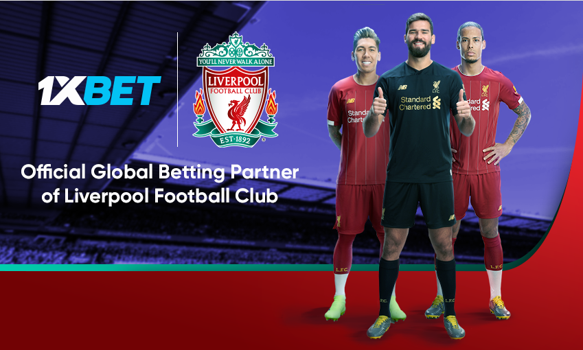 Liverpool FC to bet with 1XBET