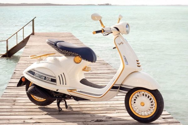 Dior and Vespa collaborate for a special edition of scooters