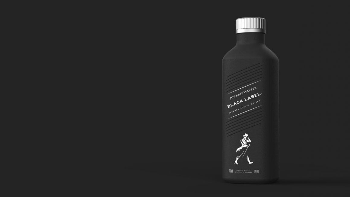 Diageo creates a 100% plastic free paper-based spirits bottle