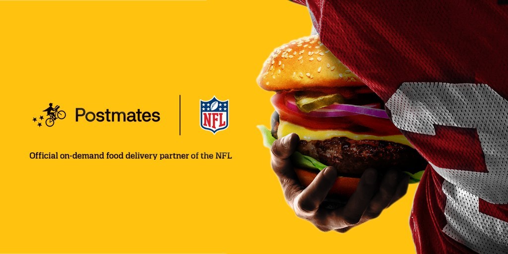 NFL signs Postmates as official on-demand food delivery partner