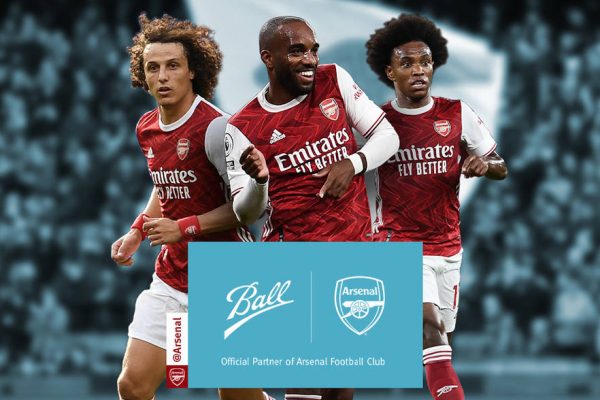 Arsenal signs sustainability partnership with Ball Corporation