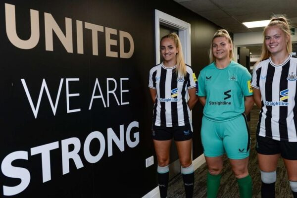 Newcastle United Women signs Straightline as front-of-shirt partner