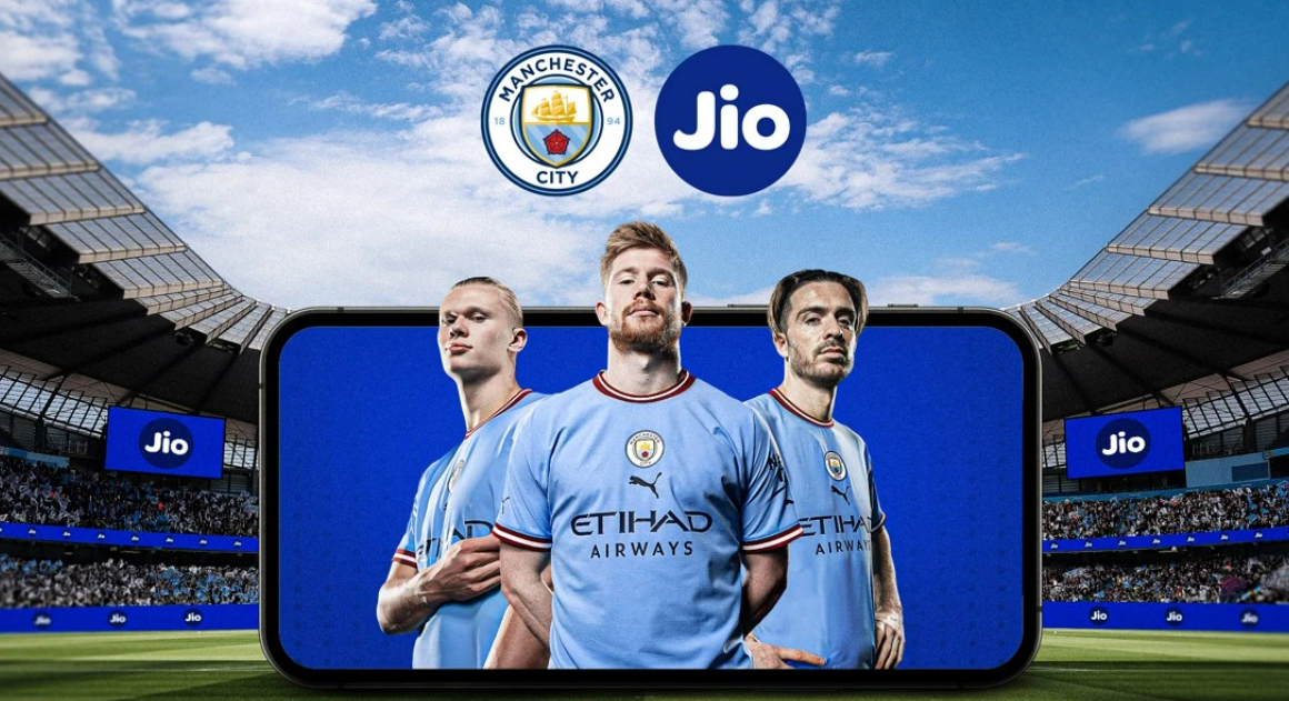 Man City signs Jio as official mobile communications network partner in India